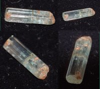 14 x 4mm Bar Crystal Aquamarine Specimen