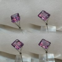 12 x 10mm, Purple Amethyst Emerald Cut