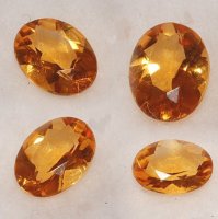 8 x 6mm, Gold Citrine Oval