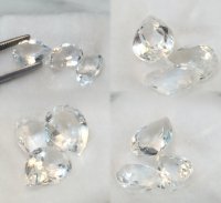 9 x 7mm, Colorless White Topaz Pear