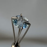 5 mm, Blue Aquamarine-round Cut