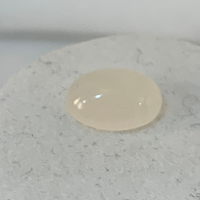 9 x 7mm, Mexican translucent White Opal Oval-Cab