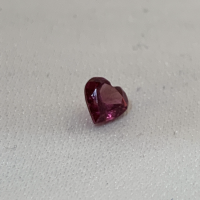 5 mm, Pink Garnet-heart