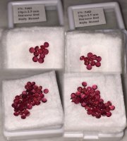2.5 mm, 10pcs Of Burmese Red Ruby Round