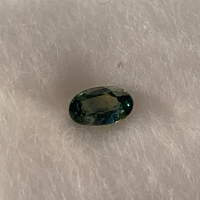 5.25 x 3mm, Blue / Green Sapphire Oval