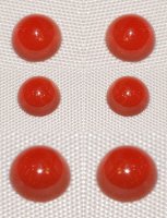 5.11 mm, Brownish Red Carnelian Round Cab