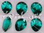 9 x 7mm, Blueish Green Helenite Pear