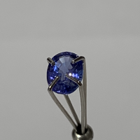 6 x 4.5mm, Purple Tanzanite oval