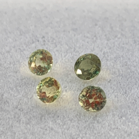 3.5 mm,Thia light Green Sapphire-Round