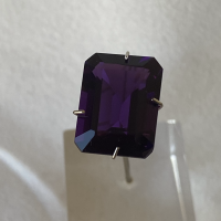 15.75 x 11.75mm, Purple Amethyst Lab Emerald