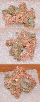 25.41 x 25.03mm, Copper Pink Native Copper Specimens