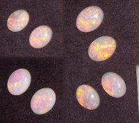 1 Pr. Of Australian 8 x 6mm Opal Oval Cabochon