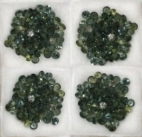 2.75 mm,Thia Green Sapphire-Round / Diamond Cut