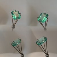7.5 x 6mm, Green Emerald Emerald