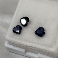 5 mm, Purple Tanzanite Heart