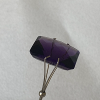 18 x 13mm, Purple Amethyst Lab Emerald Checkboard