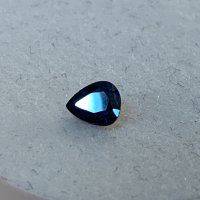 4.25 x 3.5mm, Deep Blue Sapphire Pear