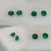 2.75 mm, 1pr Emerald Round