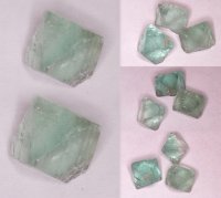 Multi Color Blue / Green Fluorite Crystal Spec