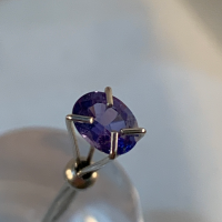 6 x 4mm, Purple Tanzanite Oval