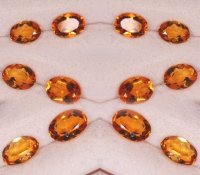 7 x 5mm, Gold Citrine Oval