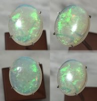 14 x 12mm, Mult Color Opal Oval Cab