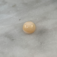 8 mm, White Opal-Round-Cab