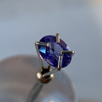 5.5 x 4mm, Rich Purple Tanzanite Oval