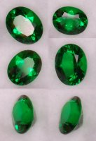 10 x 8mm, Emerald Green Helenite Oval