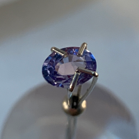 5.25 x 4.25mm, Purple Tanzanite Oval