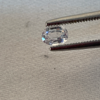 5 x 3.75mm, White Sapphire Oval