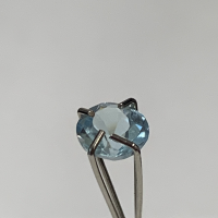 5.5 mm, Med/Lite Blue Aquamarine round