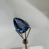 9 x 6mm, Blue indicolite Tourmaline Escutcheon-shaped