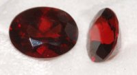 9.25 x 7.25mm, Red Garnet Oval