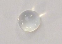 6.5 mm, Clear White Moonstone Round Cab