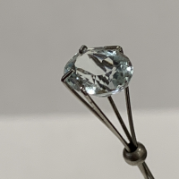 8.5 x 6.5mm, Blue Aquamarine Oval Cut