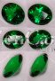 11 x 9mm, Emerald Green Helenite Oval