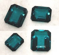 12 x 10mm, Aqua Helenite Emerald