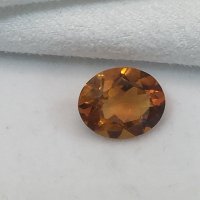 11 x 9mm, Gold Citrine Oval