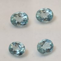 8.5 x 7mm, Blue Aquamarine Oval