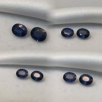 7.5 x 6mm, Pr. Of Blue Sapphire Oval