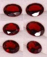 8 x 6mm, Almandine Garnet Red Oval