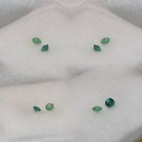 2.25 mm, 2 PCS Emerald round