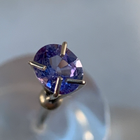 5.5 x 5mm, Purple Tanzanite Oval