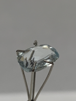 9.25 x 6.75mm, Blue Aquamarine oval