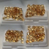 4 mm, Brite Gold Citrine Round