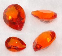 7 x 5mm, Redish Orange Helenite Pea