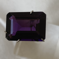 17.5 x 12.75mm, Purple Amethyst Lab Emerald