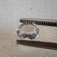 5.5 x 45mm, White Sapphire Oval