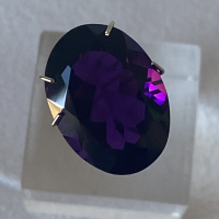 18 x 13mm, Purple Amethyst Lab Oval